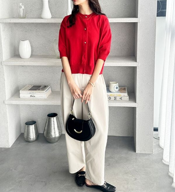 GeeRA（ジーラ）の「メタルボタンスポンディッシュカーディガン（ニットカーディガン）」｜詳細画像