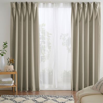 iellio（イエリオ）の「お買得カーテンセット＜３級遮光・４枚組・洗える・無地・既製サイズ＞（ドレープカーテン）」