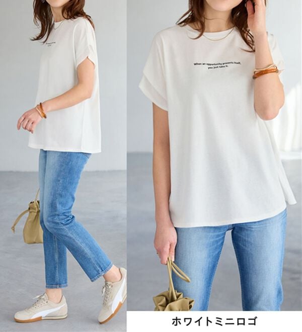 Viola e Viola（ヴィオラ エ ヴィオラ）の「脱普通！すっきり見え大人の上品Ｔシャツ（Tシャツ）」｜詳細画像