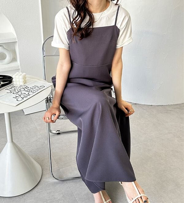 GeeRA（ジーラ）の「バックストラップデザインキャミワンピース（その他ワンピース）」｜詳細画像