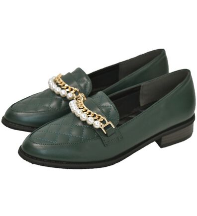 RANAN（ラナン）の「ビジュー＆パールラインキルティングローファー（ローファー）」