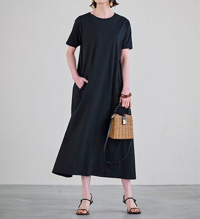 RANAN（ラナン）の「＜BC＞綿100％ひんやりポケット付マキシワンピース（その他ワンピース）」