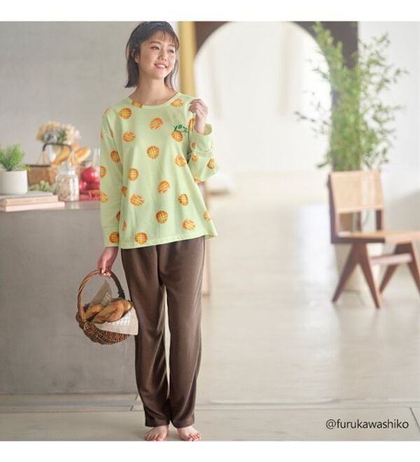YU'NOW（ユナウ）の「【古川紙工】布製パンのルームウエア（パジャマ・ルームウェア）」｜詳細画像