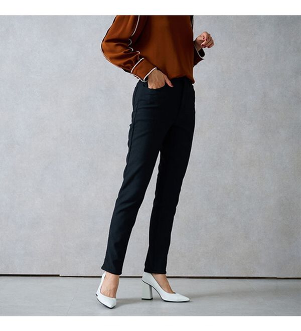 RANAN（ラナン）の「＋１０度素材！蓄熱保温裏起毛ストレッチスリムパンツ（フルレングスパンツ）」｜詳細画像