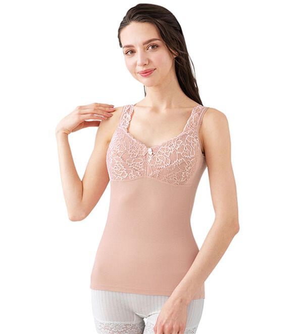 「【７色組】オーガニック綿１００％ブラキャミ（肌着・インナーウェア）」｜詳細画像