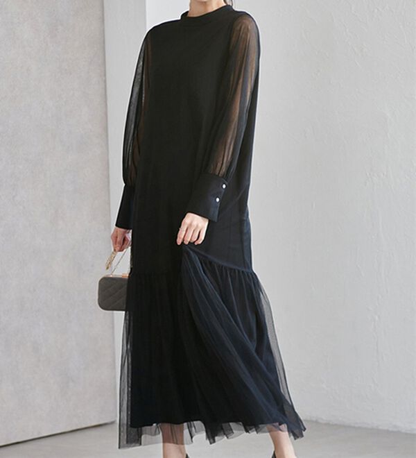 RANAN（ラナン）の「チュールティアードワンピース（その他ワンピース）」｜詳細画像