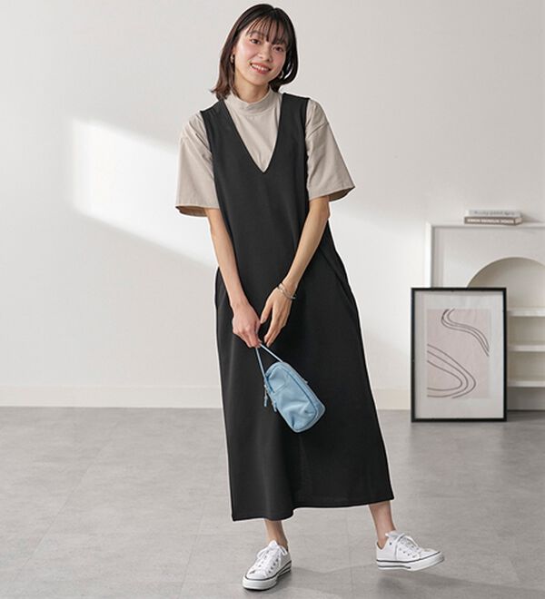 BELLUNA（ベルーナ）の「≪ＨｕｇＲｅａｍコットンＣｏｏｌ≫ひんやりハイネックプルオーバー（カットソー）」｜詳細画像