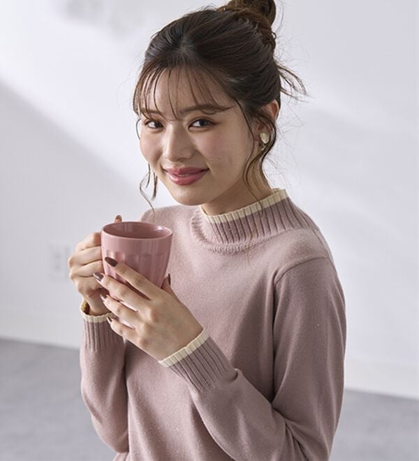 BELLUNA（ベルーナ）の「チクチクしない！ラメ入りウォッシャブルセーター（ニット・セーター）」｜詳細画像