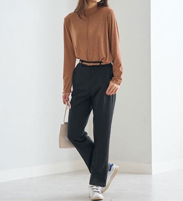 BELLUNA（ベルーナ）の「ジョーゼット素材フレアーパンツ（フルレングスパンツ）」｜詳細画像