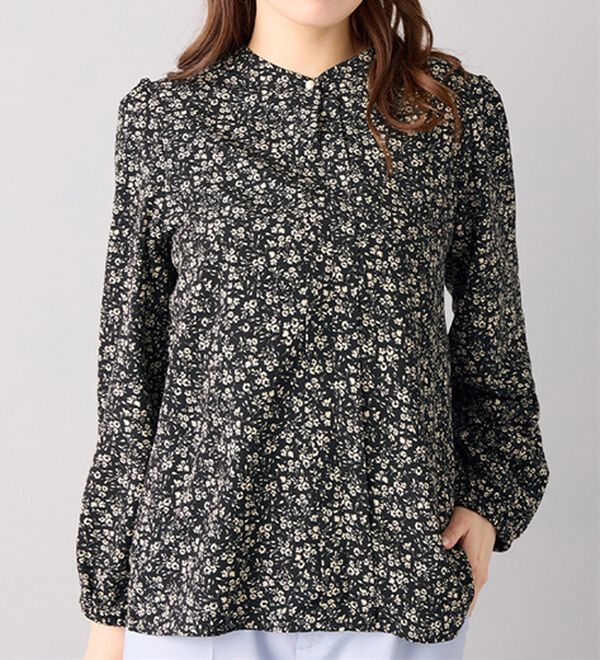 alotta（アロッタ）の「あったか裏起毛フロントタックブラウス（ブラウス）」｜詳細画像