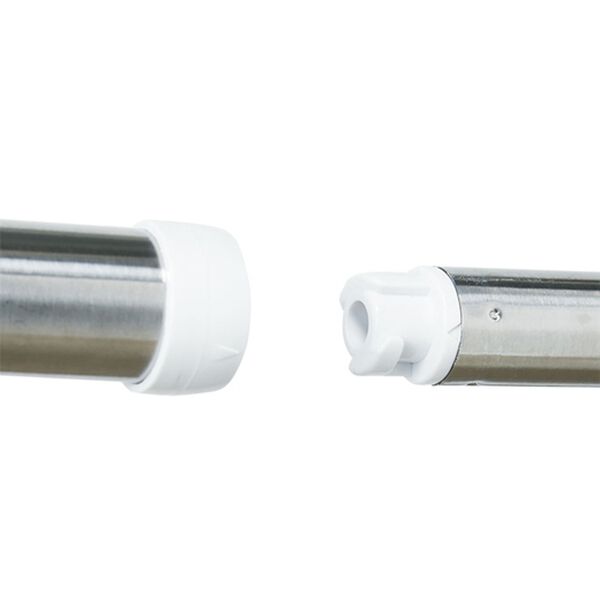 「ステンレス伸縮式物干し竿２本組　ジョイント式（波付＋波無し）（ランドリーラック・収納）」｜詳細画像