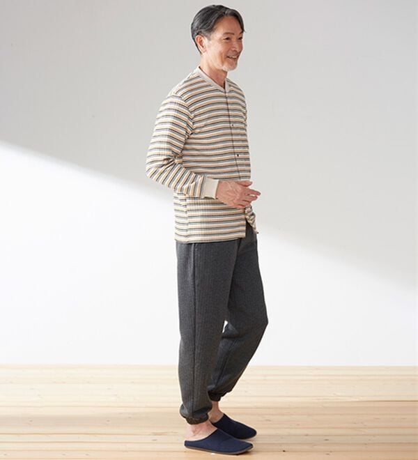 「【２着組】＜アーノルド　パーマー＞肌側綿１００％こだわりリラックスパジャマ（メンズルームウェア）」｜詳細画像