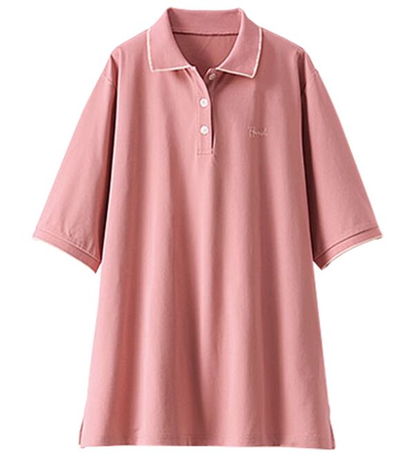 BELLUNA（ベルーナ）の「多機能付配色刺しゅうポロシャツ（カットソー）」｜詳細画像