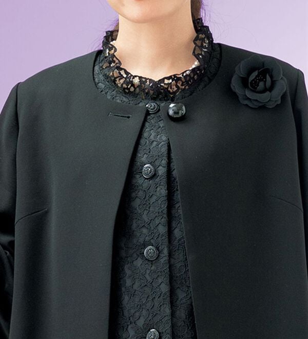 ルフラン（ルフラン）の「【３点セット】新★ゆとり設計３点セットスーツ（ブラックフォーマル（喪服・礼服））」｜詳細画像