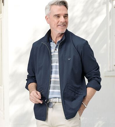 「＜ゴールデンベア＞風そよぐスタンド衿ブルゾン（メンズブルゾン）」