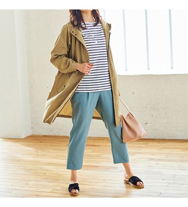 BELLUNA（ベルーナ）の「はっ水！ＵＶ対策ロングコート（ポーチ付）（ハーフコート）」｜詳細画像