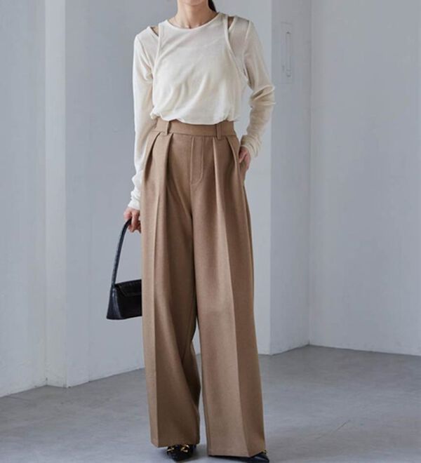 RANAN（ラナン）の「２ＷＡＹレイヤードシアーベロアトップス（カットソー）」｜詳細画像