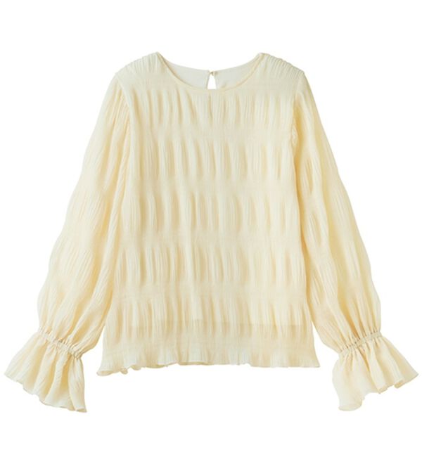 GeeRA（ジーラ）の「シアーシャーリングキャンディー袖ブラウス（ブラウス）」｜詳細画像