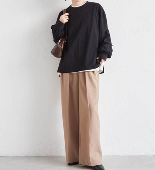 RANAN（ラナン）の「多機能ベーシックオーバーサイズ長袖Tシャツ（Tシャツ）」｜詳細画像