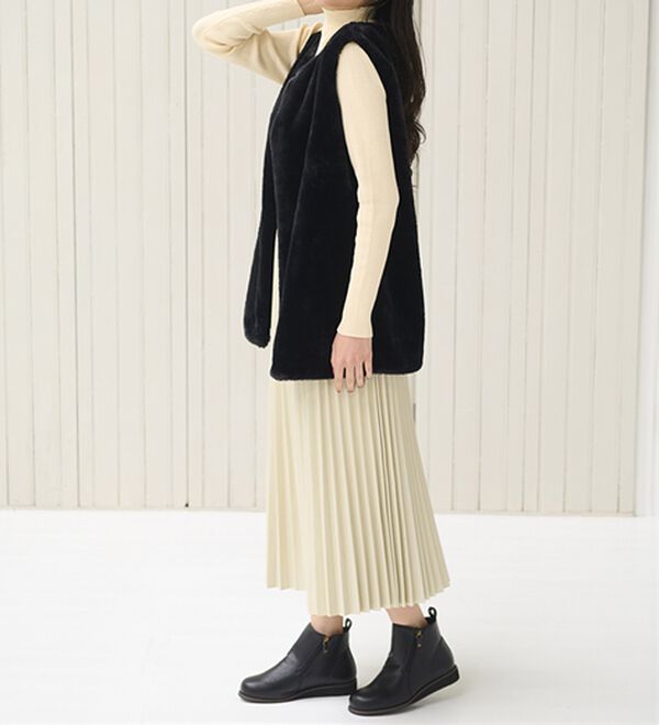 BELLUNA（ベルーナ）の「ゆったり５Ｅダブルファスナーブーツ（ブーツ）」｜詳細画像