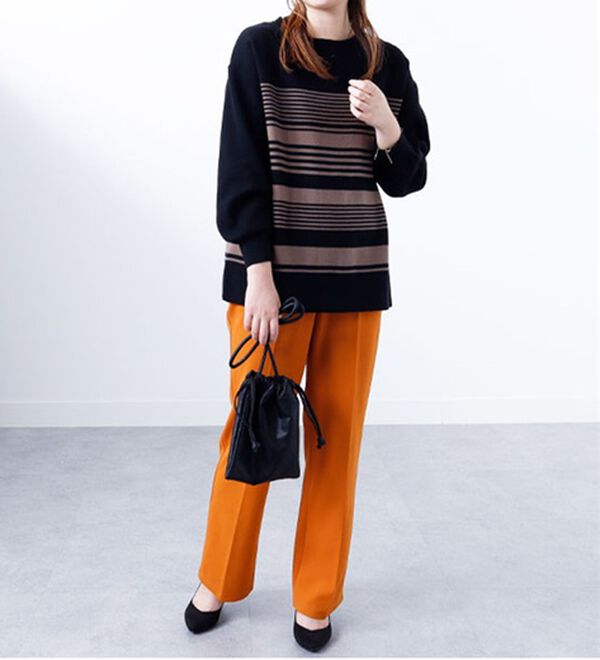 BELLUNA（ベルーナ）の「ランダムボーダーニットプルオーバー（ニット・セーター）」｜詳細画像