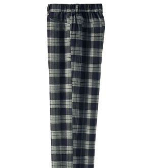 BELLUNA（ベルーナ）の「サイズ満載！柔らかセミワイドパンツ（ワイドパンツ・ガウチョ）」｜ネイビーチェック