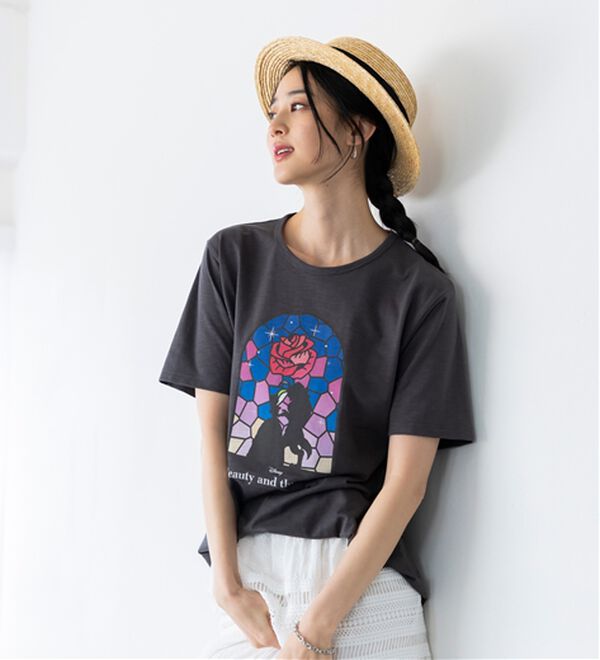 「＜Ｄｉｓｎｅｙ＞キャラクタープリントヴィンテージ風Ｔシャツ（チュニック）」｜詳細画像