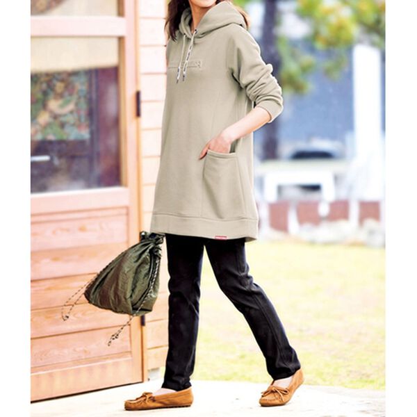 BELLUNA（ベルーナ）の「＜ミネトンカ＞裏起毛フードチュニック（チュニック）」｜詳細画像