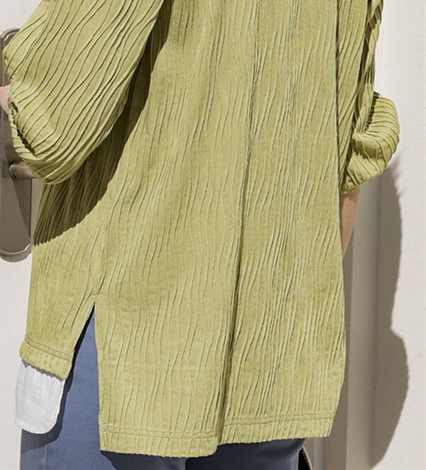 BELLUNA（ベルーナ）の「裾切替波柄ジャカード素材プルオーバー（カットソー）」｜詳細画像