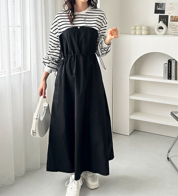 ビスチェドッキングワンピース - ベルーナ【公式】