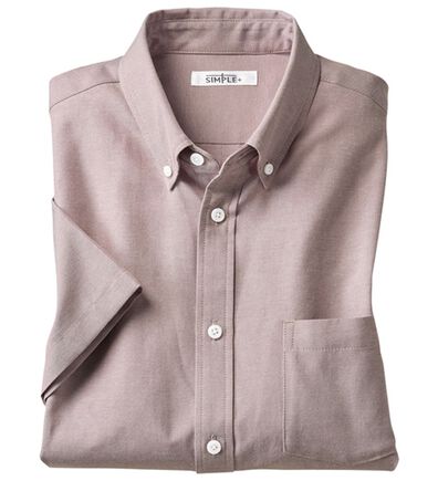 「＜シンプル＆プラス＞お手入れ簡単オックスフォードシャツ（メンズシャツ）」