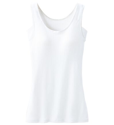 LAVIENNE（ラヴィエンヌ）の「【汗かきさん必見！】涼感サラッと快適汗取りカップ付タンクトップインナー＜さらりラボ＞（肌着・インナーウェア）」