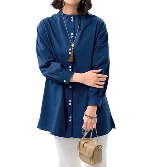 ルフラン（ルフラン）の「【３色組】アイロンいらずのゆったりシャツ（シャツ）」｜詳細画像