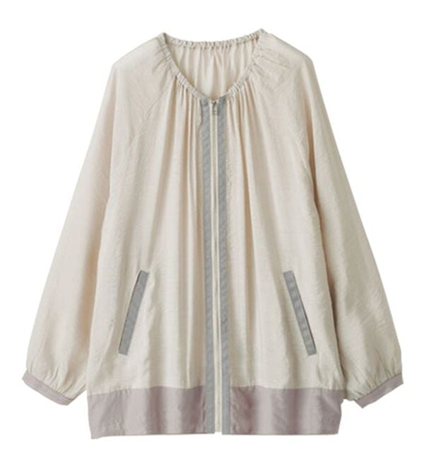 BELLUNA（ベルーナ）の「異素材切替シアー素材ブルゾン（ブルゾン）」｜詳細画像