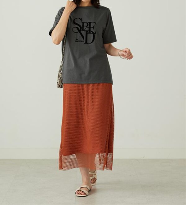 BELLUNA（ベルーナ）の「フロッキープリントロゴプルオーバー（カットソー）」｜詳細画像