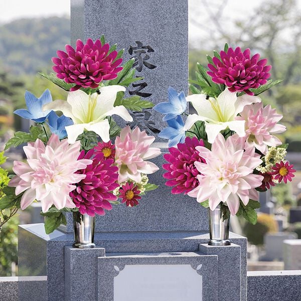 「水やり不要お墓・仏壇用お供え花２本組（仏壇・仏具）」｜詳細画像