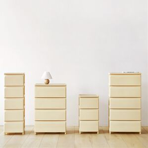 iellio（イエリオ）の「Ｒｏｏｍｎｈｏｍｅデイリー組立式引き出し＜収納チェスト・大容量たんす・衣装ケース・収納棚・衣類収納・韓国インテリア＞（収納ケース・収納ボックス）」｜バターイエロー