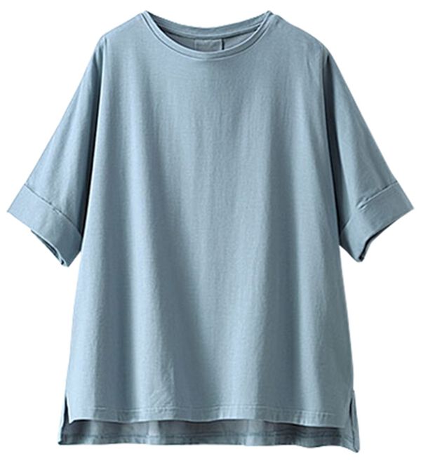 BELLUNA（ベルーナ）の「ヒンヤリ実感！大人顔サマ見えゆったりＴシャツ（Tシャツ）」｜詳細画像