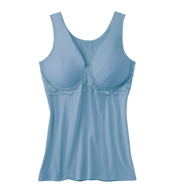 「【３色組】ノンワイヤーなのに綺麗見えカップ付インナー（肌着・インナーウェア）」｜詳細画像