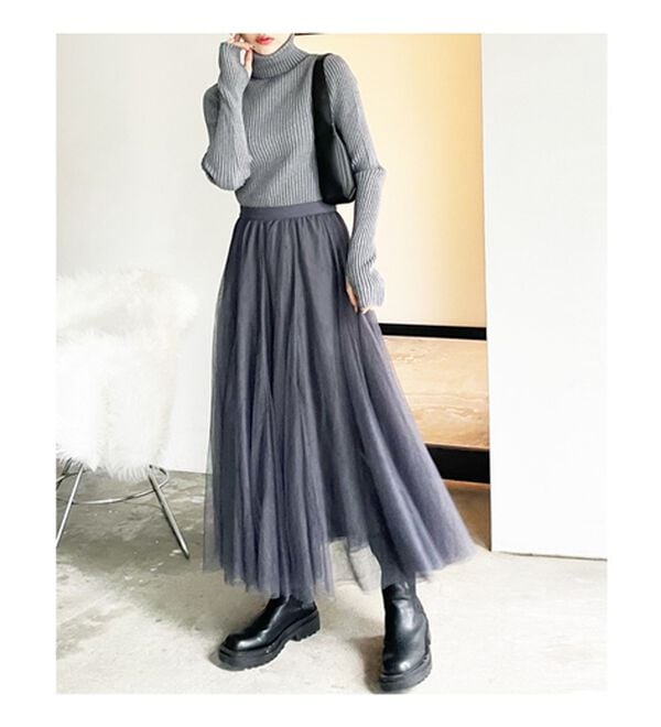 GeeRA（ジーラ）の「フレアーチュールロングスカート（ロングスカート）」｜詳細画像