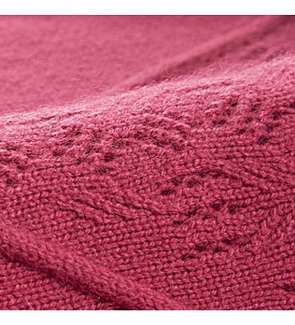 BELLUNA（ベルーナ）の「アンゴラ入り透かし編ニットプルオーバー（ニット・セーター）」｜詳細画像