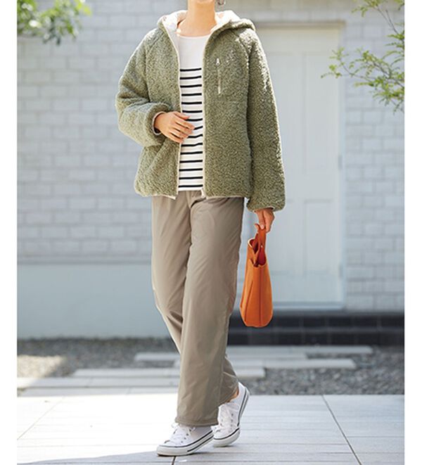 LAVIENNE（ラヴィエンヌ）の「はっ水！あったか裏シャギーパンツ（その他パンツ）」｜詳細画像