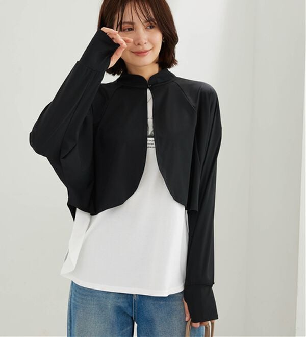 BELLUNA（ベルーナ）の「ヒンヤリ爽快！スタンド衿ボレロ（その他カーディガン）」｜詳細画像