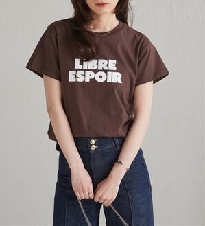 RANAN（ラナン）の「【汗シミ防止】ロゴプリントT（Tシャツ）」｜ブラウン系