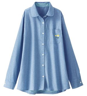 BELLUNA（ベルーナ）の「風が抜ける爽やかシャツ（シャツ）」｜ブルー