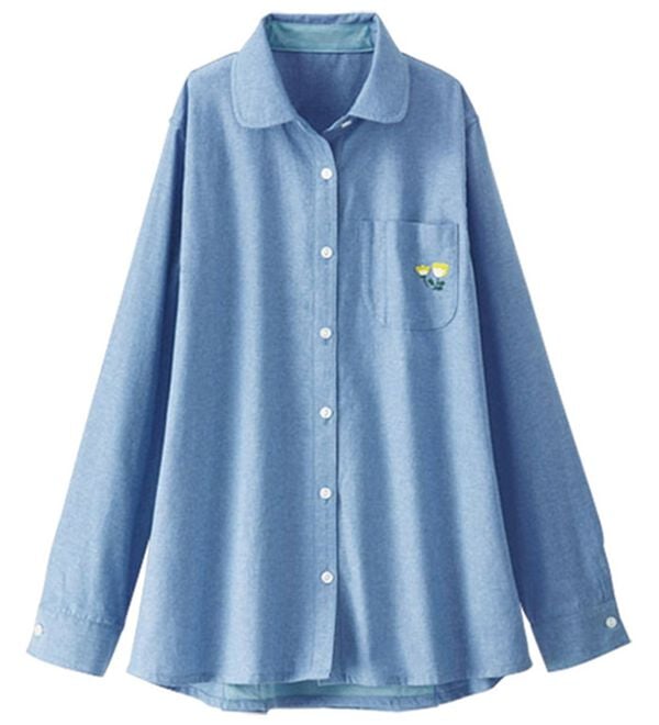 BELLUNA（ベルーナ）の「風が抜ける爽やかシャツ（シャツ）」｜ブルー