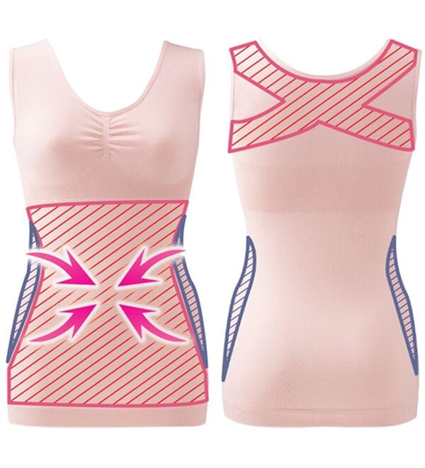 LAVIENNE（ラヴィエンヌ）の「新・綿混の美ラクるボディインナー（ボディスーツ・シェイパー）」｜詳細画像