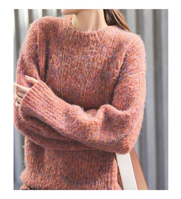 RANAN（ラナン）の「ボリューム袖ふんわりミックスニット（ニット・セーター）」｜詳細画像