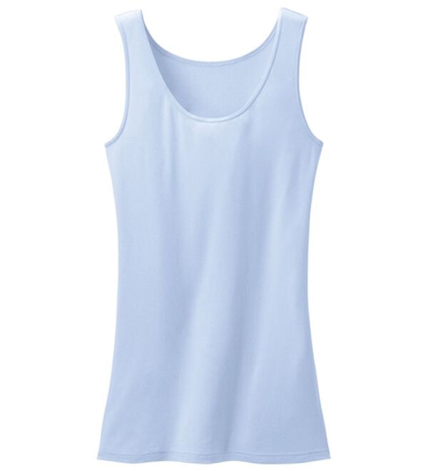 LAVIENNE（ラヴィエンヌ）の「【Ｓｉｌｋｙ　Ｆｉｔ】タンクトップ（肌着・インナーウェア）」｜アイスブルー