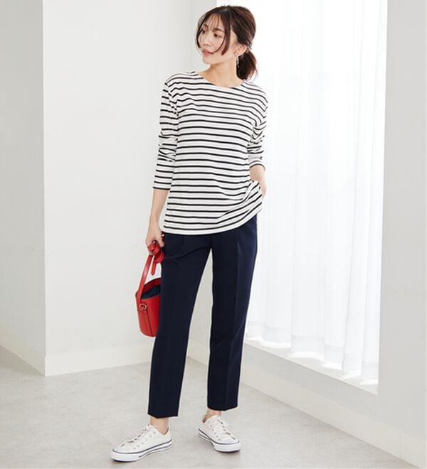 BELLUNA（ベルーナ）の「＜Ｃ／Ｓ＞センタータックテーパードパンツ（テーパードパンツ）」｜詳細画像